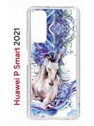 Чехол-накладка Huawei P Smart 2021 Kruche Print Грация