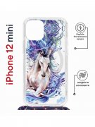 Чехол-накладка iPhone 12 mini Kruche Magrope Print Грация