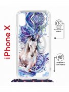 Чехол-накладка iPhone X/XS Kruche Magrope Print Грация