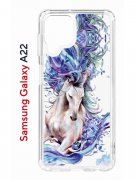 Чехол-накладка Samsung Galaxy A22 (606545) Kruche PRINT Грация