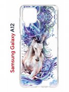 Чехол-накладка Samsung Galaxy A12/M12 (608589) Kruche Print Грация