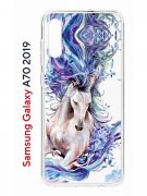 Чехол-накладка Samsung Galaxy A70 2019 Kruche Print Грация