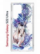 Чехол-накладка Samsung Galaxy S22 Ultra (610632) Kruche PRINT Грация
