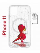 Чехол-накладка Apple iPhone 11 (598890) Kruche PRINT Девочка с зонтом