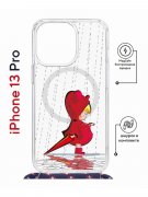 Чехол-накладка Apple iPhone 13 Pro (610630) Kruche PRINT Девочка с зонтом