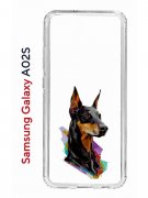 Чехол-накладка Samsung Galaxy A02s (594636) Kruche PRINT Доберман