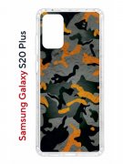 Чехол-накладка Samsung Galaxy S20 Plus Kruche Print Камуфляж