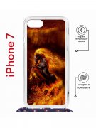 Чехол-накладка Apple iPhone 7 (598922) Kruche PRINT Конь огонь