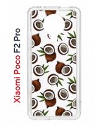 Чехол-накладка Xiaomi Poco F2 Pro (593962) Kruche PRINT Кокосы