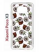 Чехол-накладка Xiaomi Poco X3 (593960) Kruche PRINT Кокосы