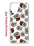 Чехол-накладка Samsung Galaxy A12/M12 Kruche Print Кокосы