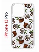 Чехол-накладка Apple iPhone 13 Pro (606543) Kruche PRINT Кокосы