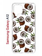 Чехол-накладка Samsung Galaxy A12 (608589) Kruche PRINT Кокосы