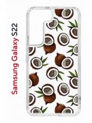 Чехол-накладка Samsung Galaxy S22 (610633) Kruche PRINT Кокосы