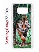 Чехол-накладка Samsung Galaxy S8 Plus Kruche Print Крадущийся тигр