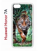 Чехол-накладка Huawei Honor 7A/Y5 2018/Y5 Prime 2018 Kruche Print Крадущийся тигр