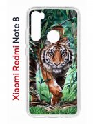 Чехол-накладка Xiaomi Redmi Note 8 Kruche Print Крадущийся тигр