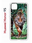 Чехол-накладка Huawei Honor 9S/Y5p 2020 Kruche Print Крадущийся тигр