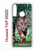 Чехол-накладка Huawei Y6p 2020 Kruche Print Крадущийся тигр