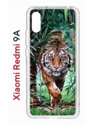 Чехол-накладка Xiaomi Redmi 9A Kruche Print Крадущийся тигр