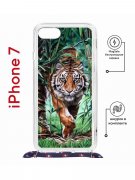 Чехол-накладка Apple iPhone 7 (598922) Kruche PRINT Крадущийся тигр