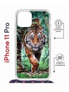 Чехол-накладка Apple iPhone 11 Pro (598923) Kruche PRINT Крадущийся тигр