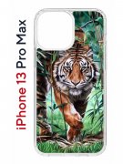 Чехол-накладка iPhone 13 Pro Max Kruche Print Крадущийся тигр