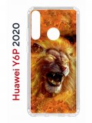Чехол-накладка Huawei Y6p 2020 Kruche Print Лев