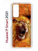 Чехол-накладка Huawei P Smart 2021 (594564) Kruche PRINT Лев