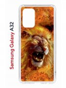 Чехол-накладка Samsung Galaxy A32 (598888) Kruche PRINT Лев