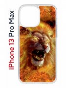 Чехол-накладка Apple iPhone 13 Pro Max (606544) Kruche PRINT Лев
