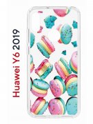 Чехол-накладка Huawei Y6 2019/Y6s 2019/Honor 8A/8A Pro Kruche Print Макарон