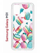 Чехол-накладка Samsung Galaxy M31 Kruche Print Макарон