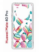Чехол-накладка Huawei Mate 40 Pro (593961) Kruche PRINT Макарон