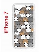Чехол-накладка iPhone 7/8/SE (2020) Kruche Print Медвежата