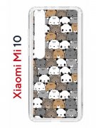 Чехол-накладка Xiaomi Mi 10 Kruche Print Медвежата