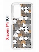 Чехол-накладка Xiaomi Mi 10T Kruche Print Медвежата