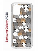 Чехол-накладка Samsung Galaxy A02s Kruche Print Медвежата
