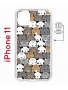 Чехол-накладка Apple iPhone 11 (598890) Kruche PRINT Медвежата