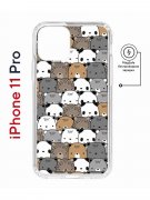 Чехол-накладка Apple iPhone 11 Pro (598891) Kruche PRINT Медвежата