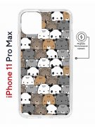 Чехол-накладка Apple iPhone 11 Pro Max (598895) Kruche PRINT Медвежата