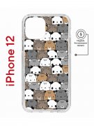 Чехол-накладка Apple iPhone 12  (598886) Kruche PRINT Медвежата