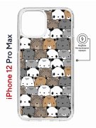 Чехол-накладка Apple iPhone 12 Pro Max (598885) Kruche PRINT Медвежата