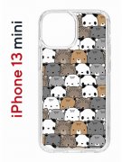 Чехол-накладка Apple iPhone 13 mini (606541) Kruche PRINT Медвежата