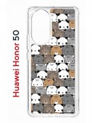 Чехол-накладка Huawei Nova 9 (610635) Kruche PRINT Медвежата