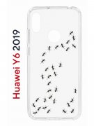 Чехол-накладка Huawei Y6 2019/Y6s 2019/Honor 8A/8A Pro Kruche Print Муравьи