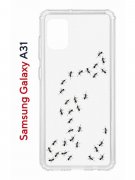 Чехол-накладка Samsung Galaxy A31 Kruche Print Муравьи