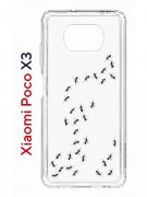 Чехол-накладка Xiaomi Poco X3/Poco X3 Pro Kruche Print Муравьи
