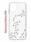 Чехол-накладка Samsung Galaxy A12 (594609) Kruche PRINT Муравьи