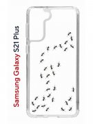 Чехол-накладка Samsung Galaxy S21 Plus (594681) Kruche PRINT Муравьи